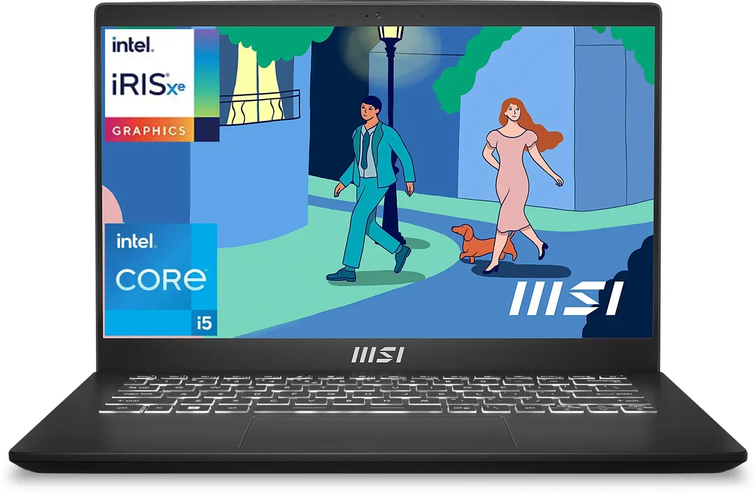 MSI Modern 14 Intel Core i5 12th Gen 1235U - (16 GB/512 GB SSD/Windows 11 Home) Modern 14 C12MO-1212IN Business Laptop (14 Inch, Classic Black, 1.4 Kg, With MS Office)
