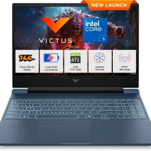 HP Victus (i5 14th Gen) Intel Core 5 210 H - (16 GB/512 GB SSD/Windows 11 Home/6 GB Graphics/NVIDIA GeForce RTX 4050) 15-fa2203TX Gaming Laptop (15.6 inch, Performance blue, 2.29 kg, With MS Office)
